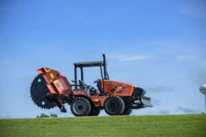 Ditch Witch RT80 trencher equipped for underground utility installation and trenching applications